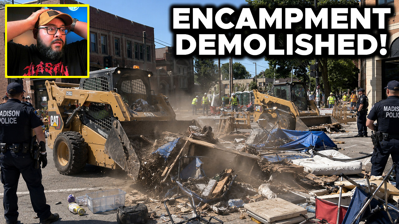 RIOTS Continue In Madison, WI After Protest Zone Encampment DESTROYED By Police!