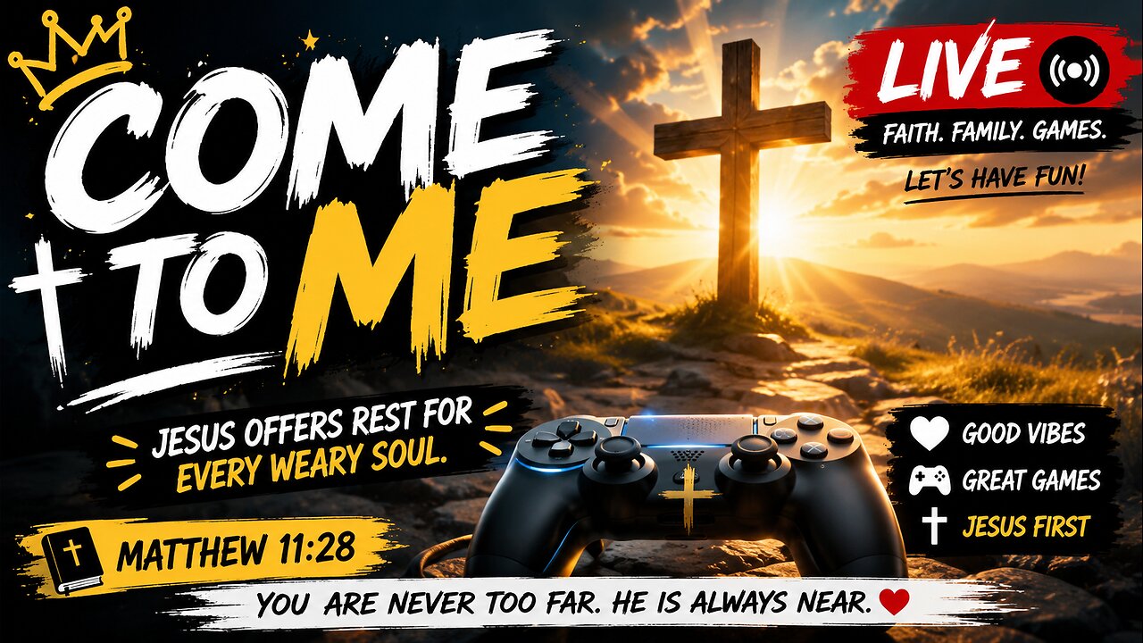 🎮 Surviving the Game... Trusting the Savior ✝️ | Matthew 11:28