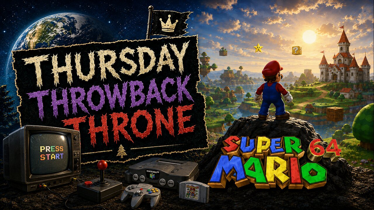 👑 Thursday Throwback Throne | Super Mario 64 | Part 1 | A Royal Retro Adventure Begins