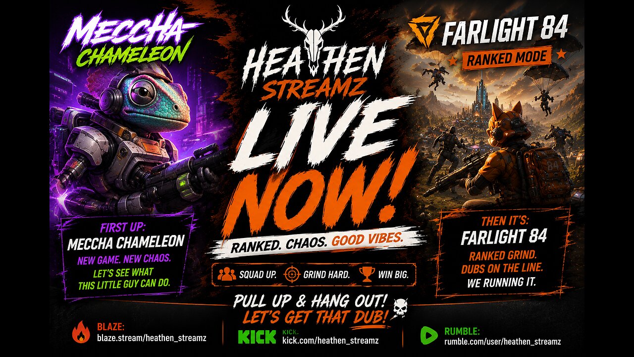 Double Feature Night! 🦎 Mecha Chameleon ➜ 🏆 Farlight 84 Ranked