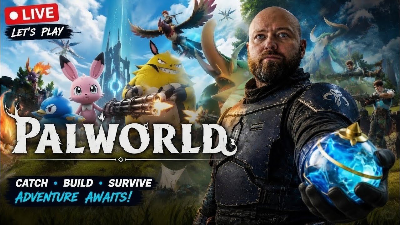 🔴 LIVE NOW! Palworld First Playthrough | Catch Every Pal & Build the Ultimate Base
