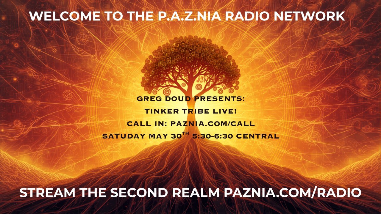 [P.A.Z.NIA RADIO NETWORK] Tinker Tribe LIVE #2 with Greg Doud: Improving Soil Fertility with Biochar