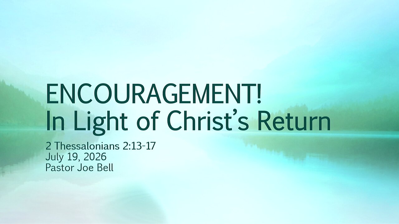 ENCOURAGEMENT In Light Of Christ