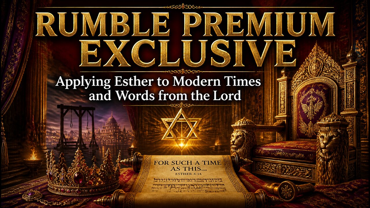 Rumble Premium Exclusive - Applying Esther to Modern Times and Words from the Lord