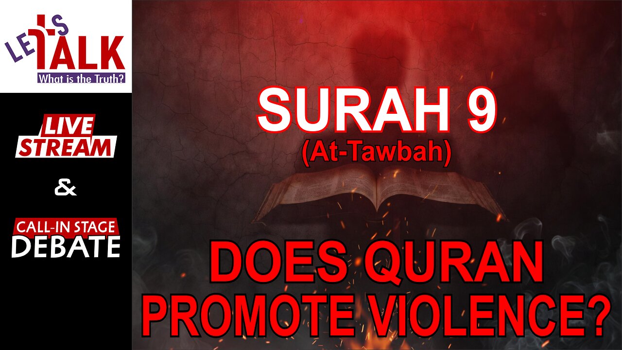 🔴LIVE TALK! Quran Commands Violence? Chapter 29 & the Truth About Surah 9? #life vs #death