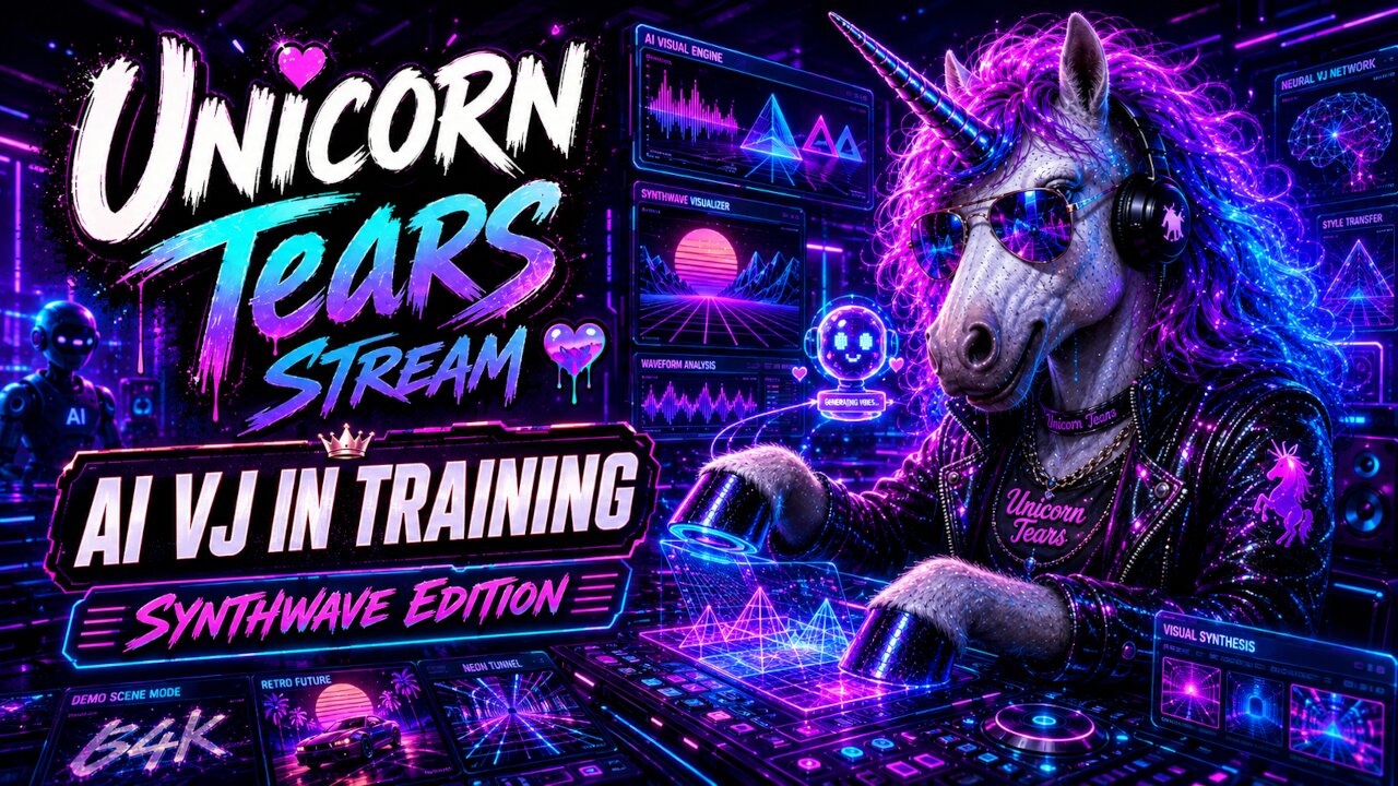 Training My Custom AI Model on My Custom VJ Software to DJ Cheezus / Synthtrax Stream