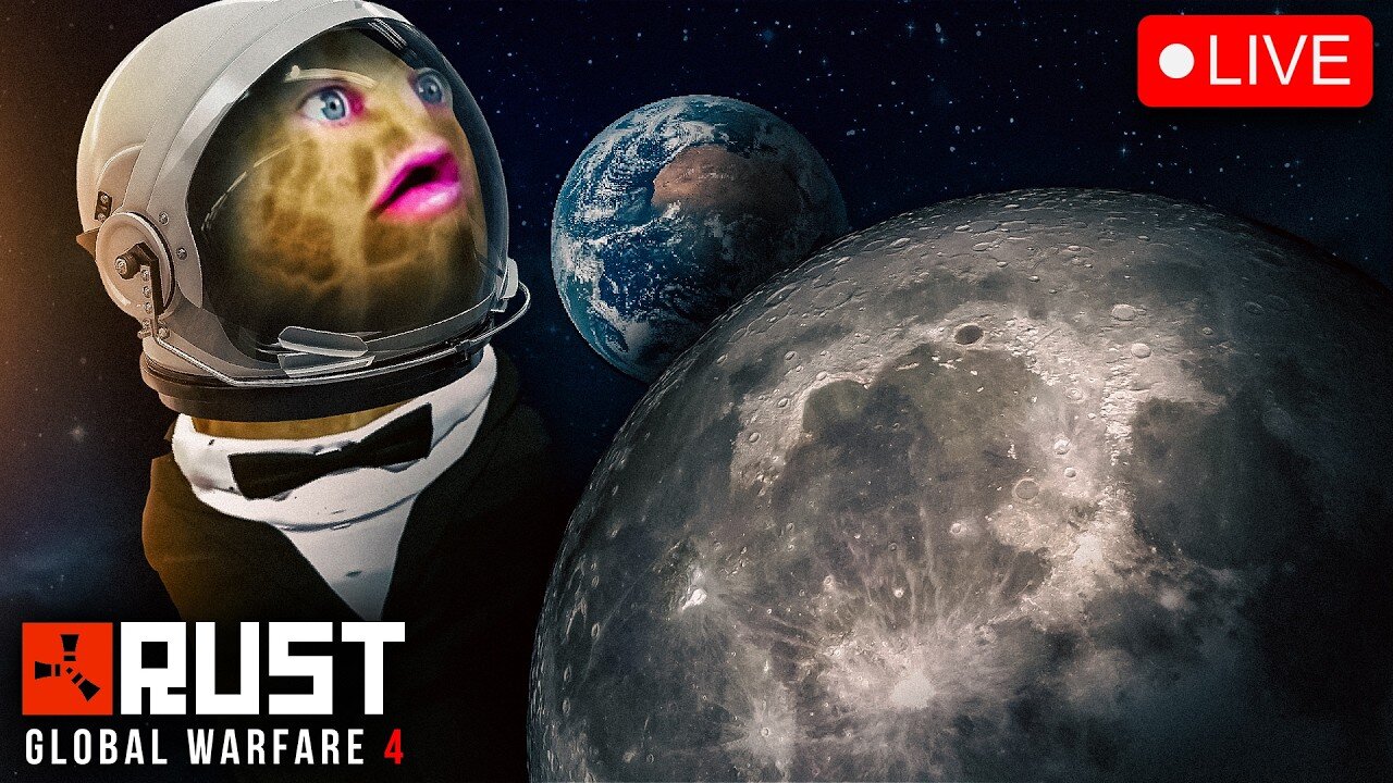 LIVE | RUST: GLOBAL WARFARE | 3 NUKES ON THE MOON |