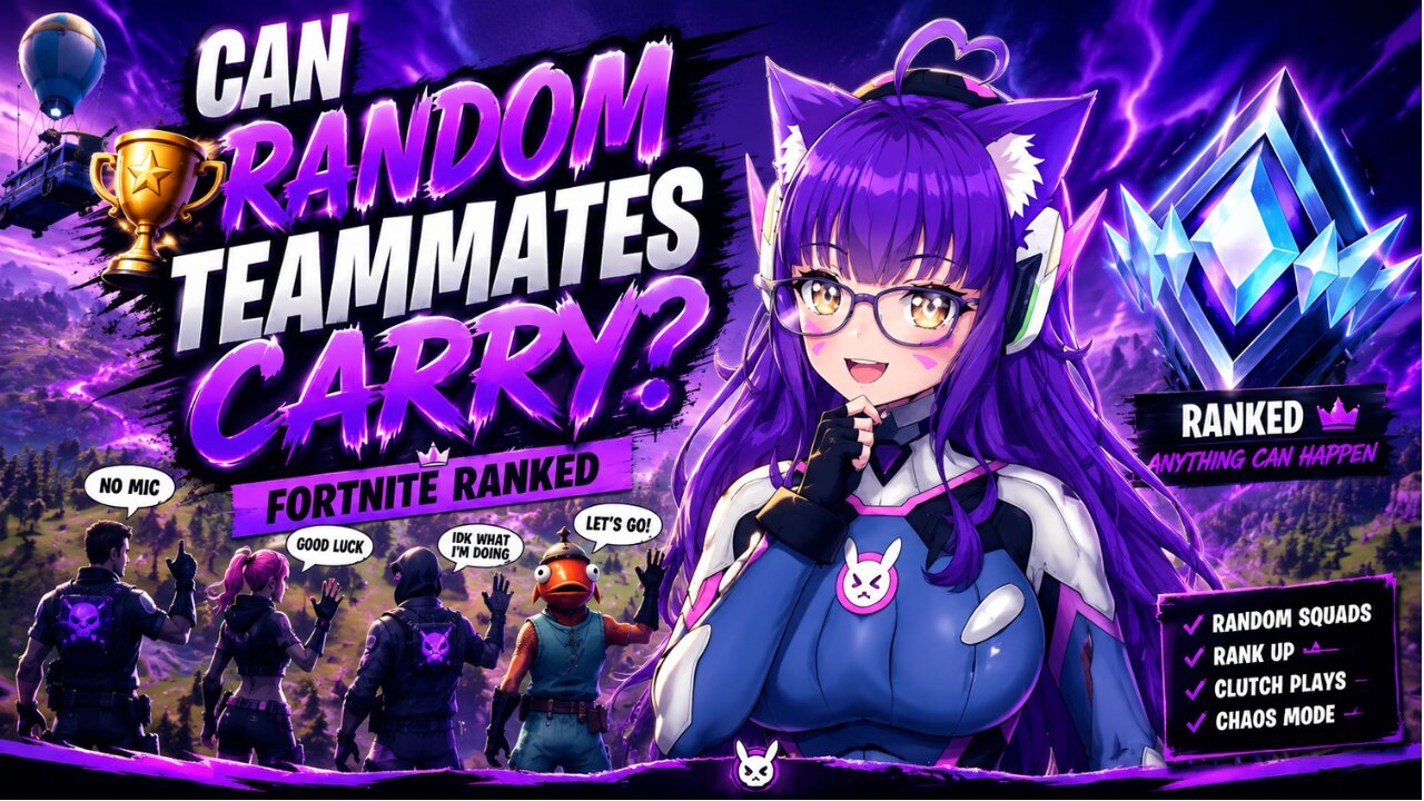 🏆 Can Random Teammates Carry? | Fortnite Ranked Live
