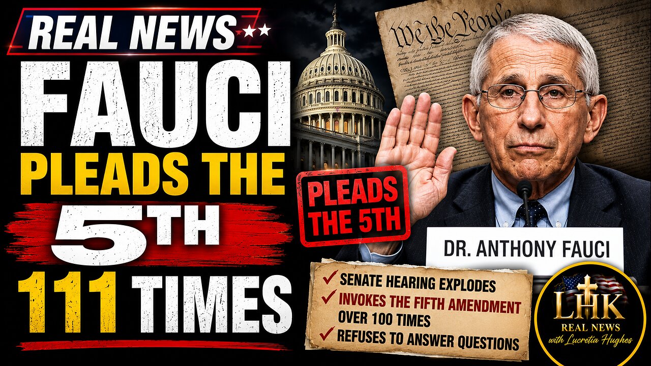 FAUCI PLEADS THE 5TH...111 TIMES/ Real News with Lucretia Hughes