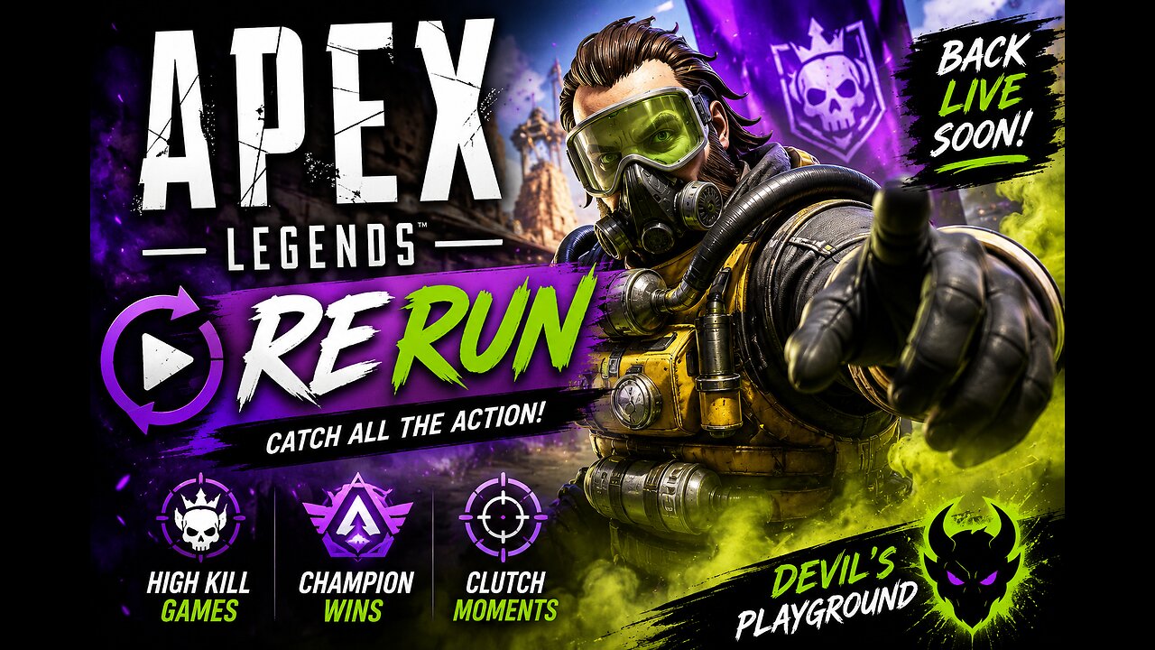 ☣ Apex Legends RERUN is LIVE! Champion wins, clutch fights & nonstop action await!