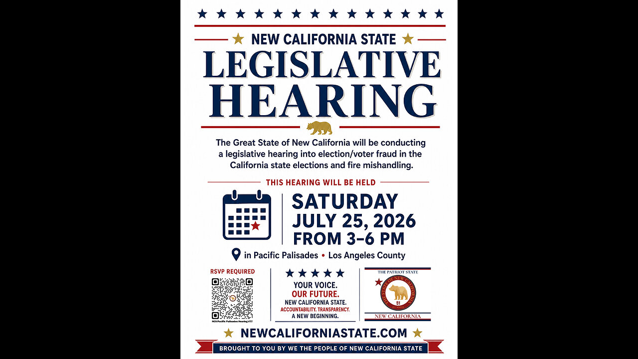 GREAT STATE OF NEW CALIFORNIA JULY 15, 2026