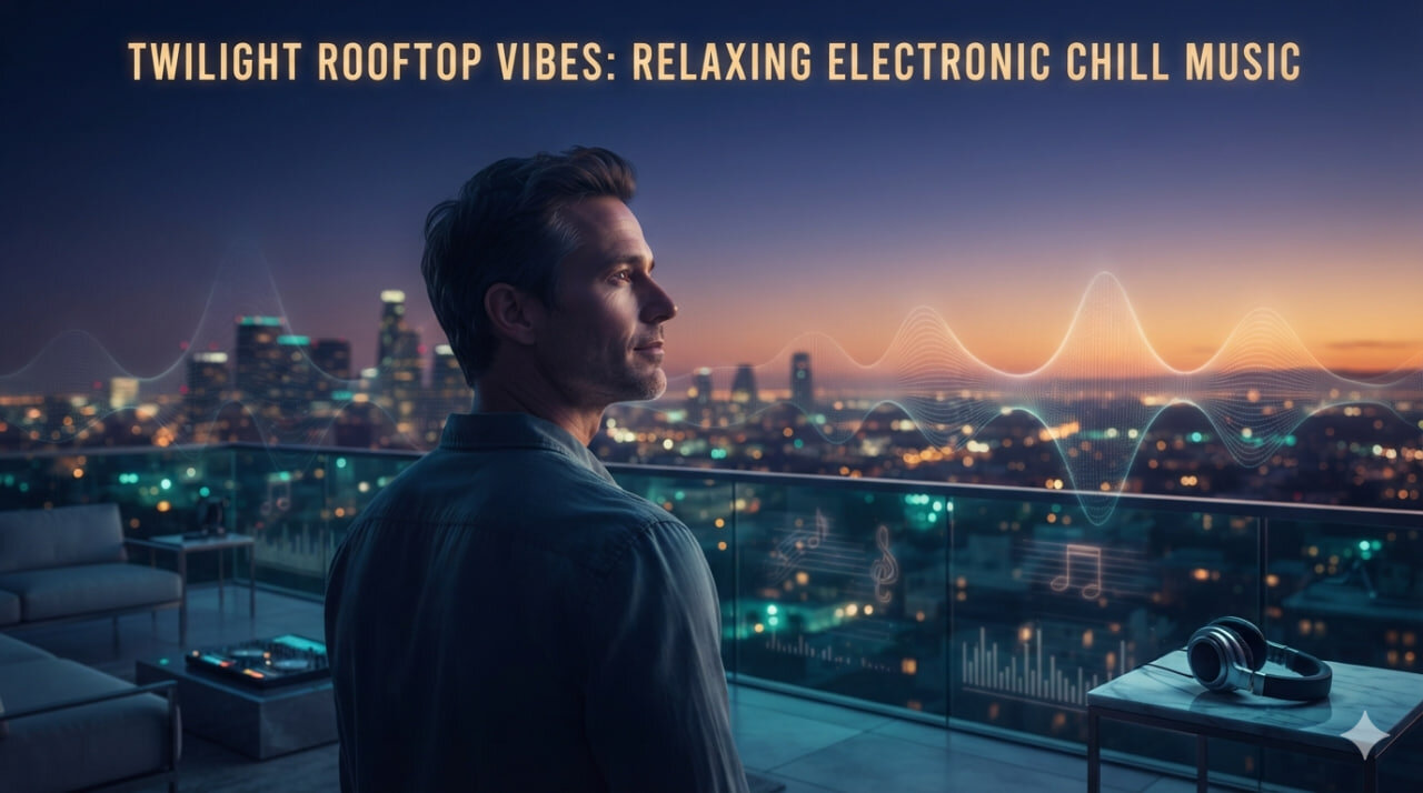 Twilight Rooftop Vibes: Relaxing Electronic Chill Music
