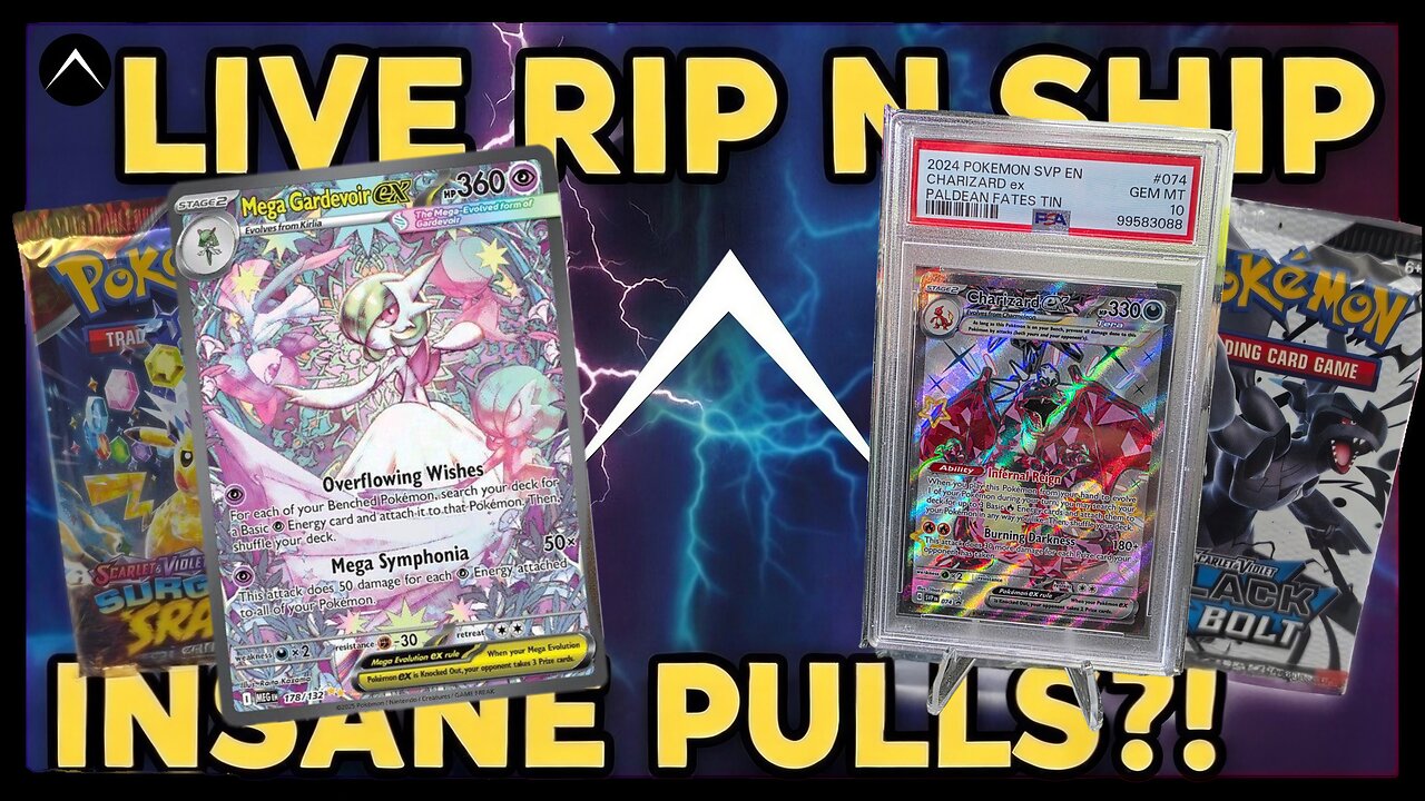 Pokémon Rip and Ship LIVE Breaks SIR Mega Evolution Bounty Charizard Giveaways