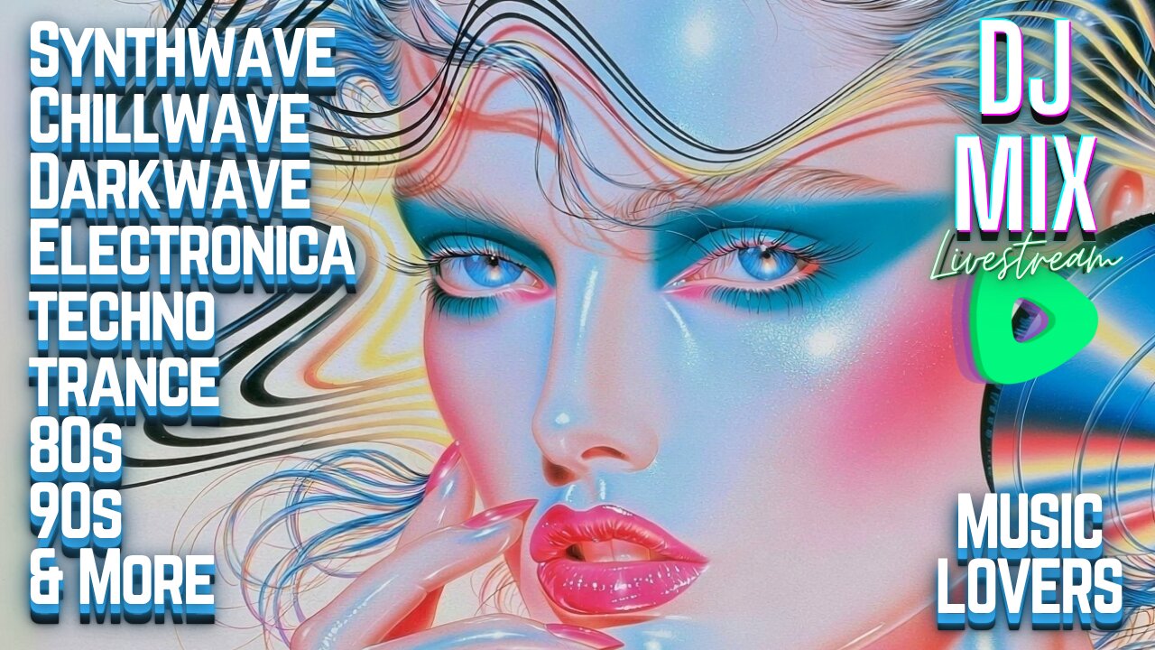 Friday Night Synthwave Techno Trance 80s 90s Electronica and more DJ MIX Livestream
