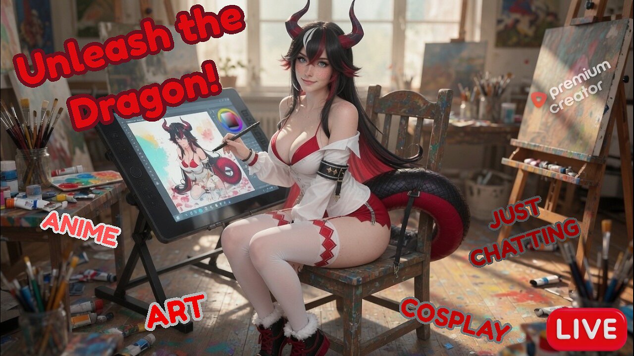 Unleash the Dragon! This stream brings the fire 🐲🔥 [ART + CHILL] !Kofi !Wishlist !Art