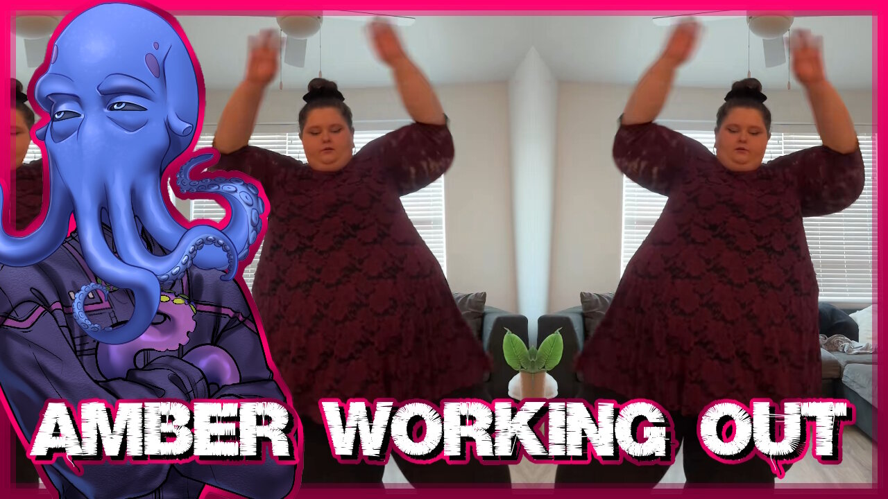 AMBERLYNN REID DOES JUMPING JACKS....