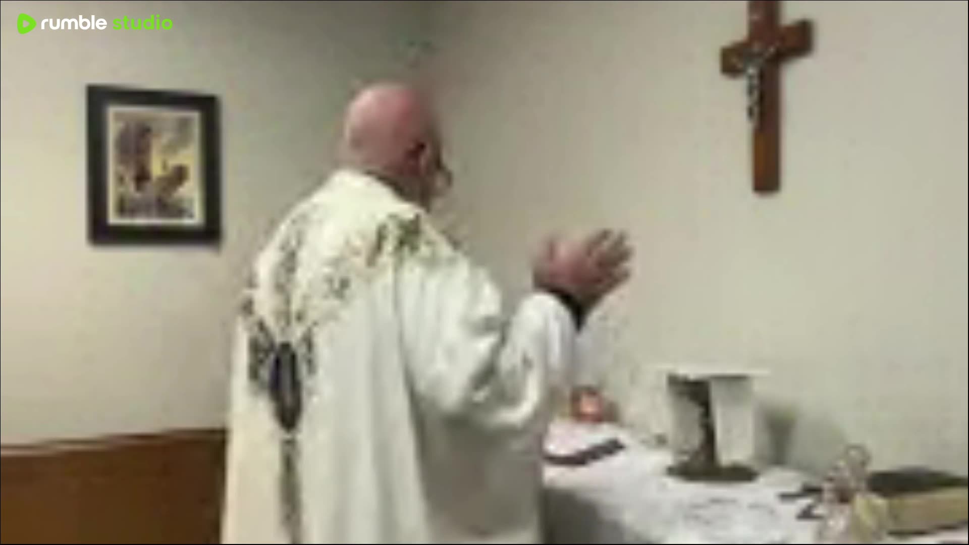 St Clare; Eucharistic adoration; homily on rejoicing over saved souls. Fr Imbarrato