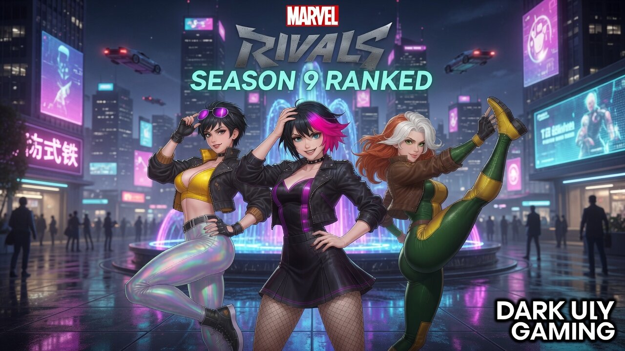 Marvel Rivals Season 9 Ranked – Solo Grind on the Neon Plaza! 🌃