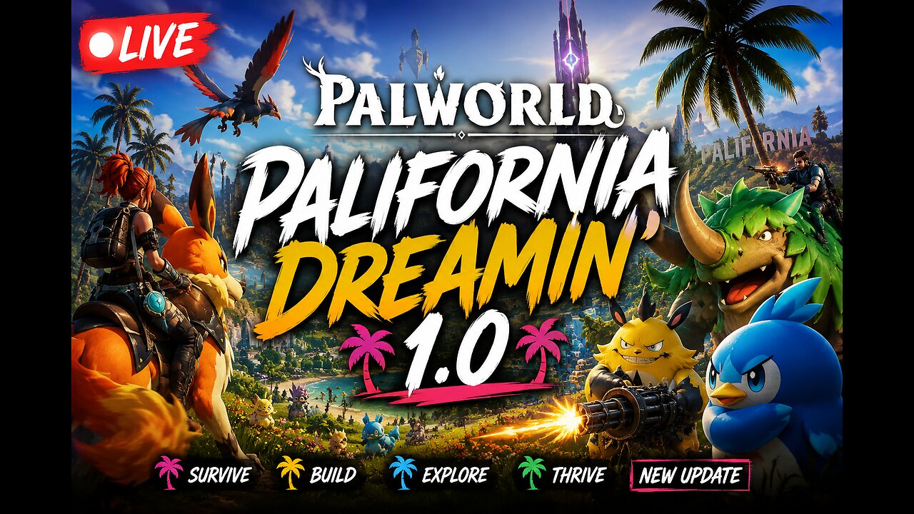 🏝 LIVE | Exploring, Capturing & Building | Palworld