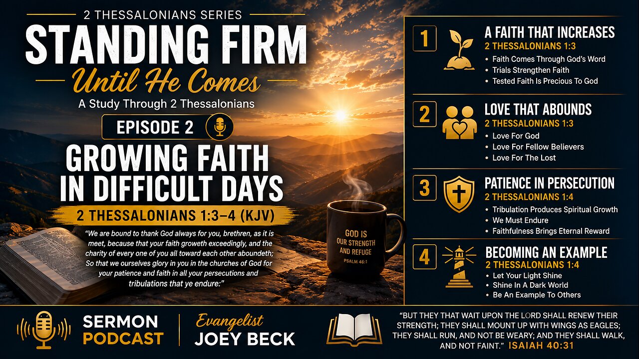 Growing Faith In Difficult Days