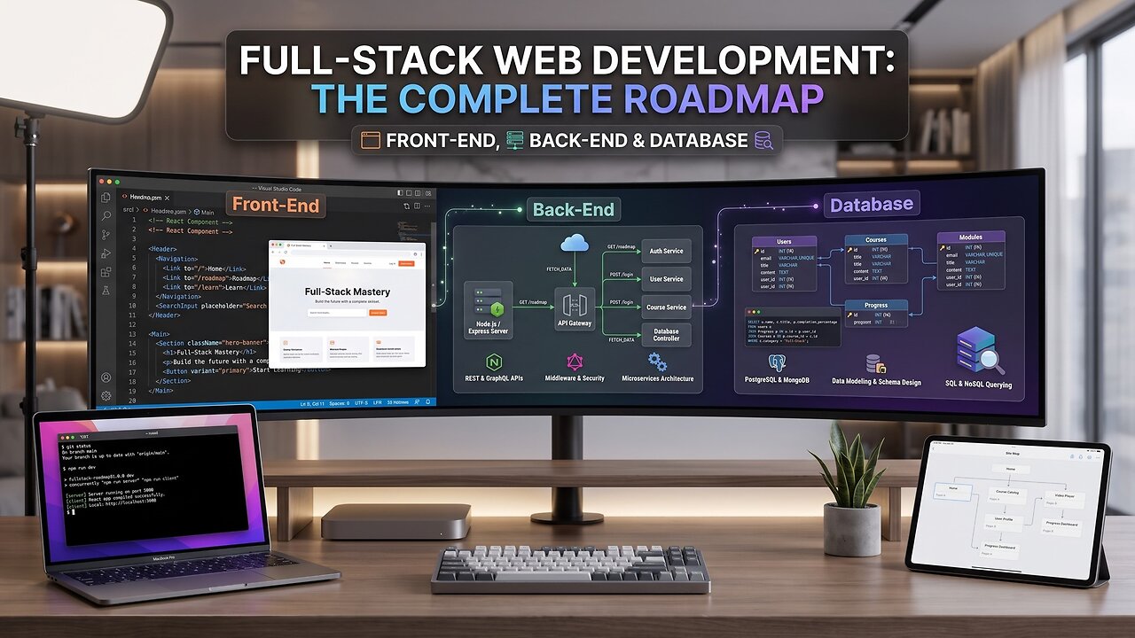 How to Learn Full-Stack Web Developer Front-End, Back-End & Database-Part-2