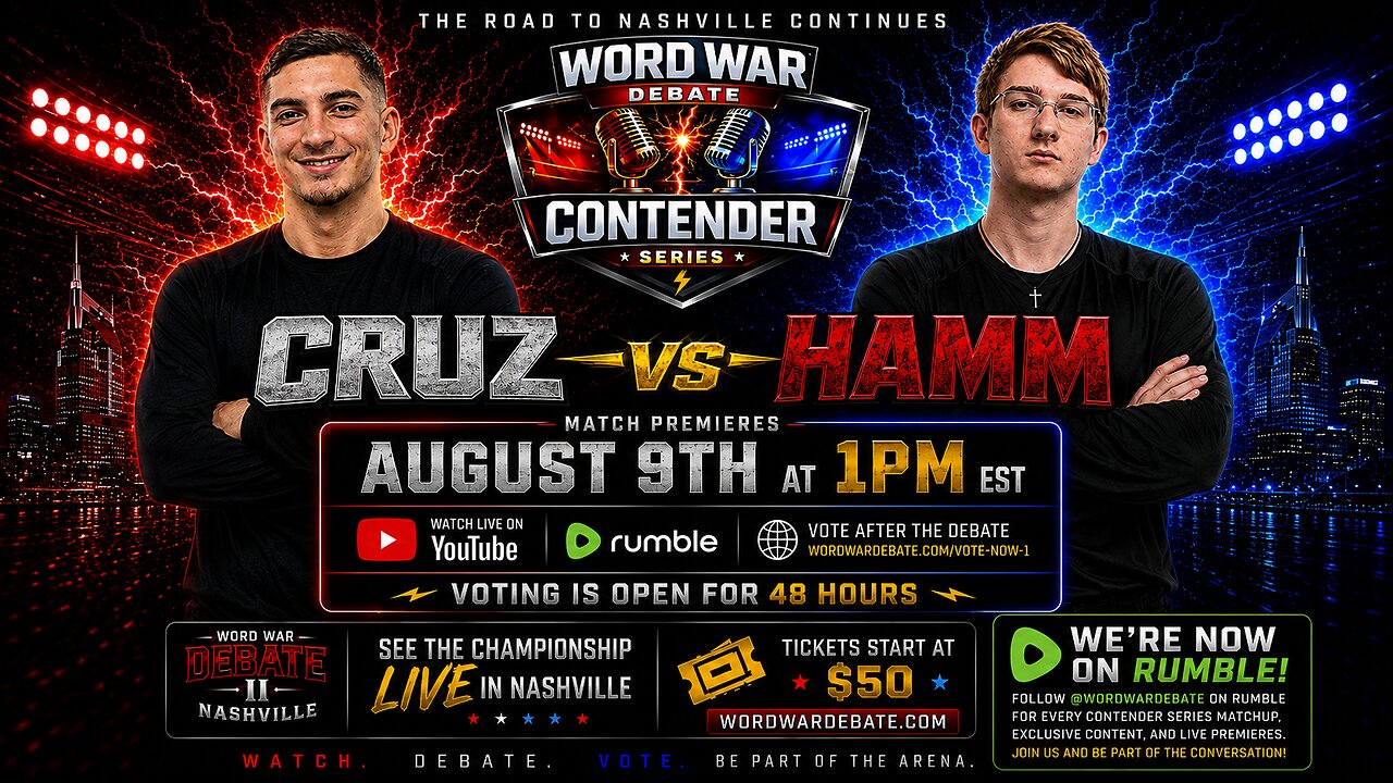 Is the Algorithm Fair? | Silvio Cruz vs. Ryan Hamm | Word War Debate