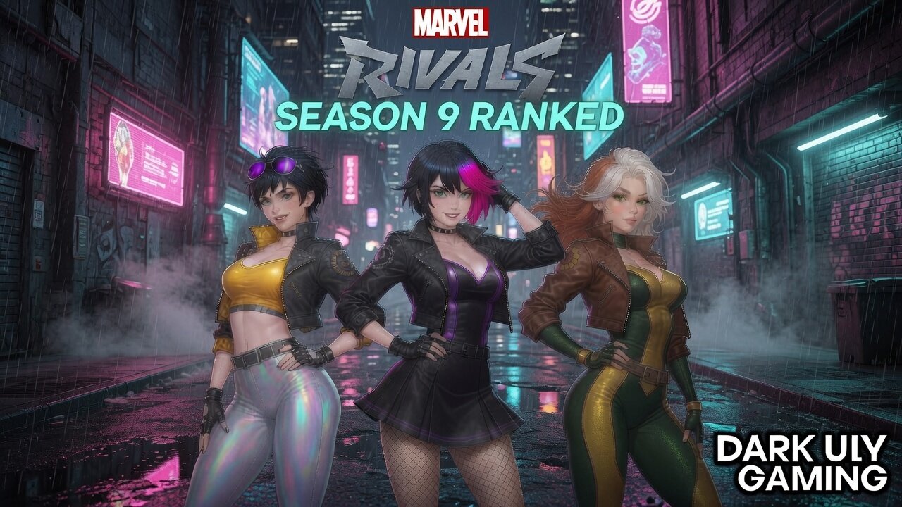 Marvel Rivals Season 9 Ranked – Solo Grind in the Rainy Neon Alley! 🌧