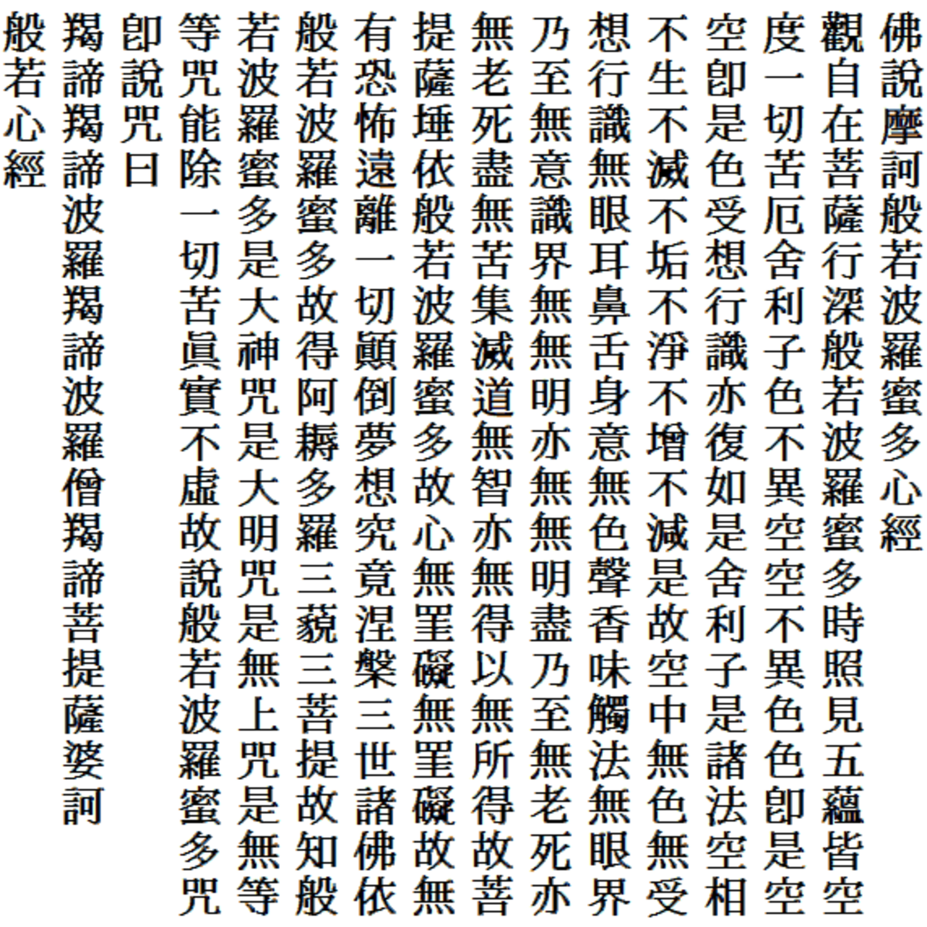 256「般若心経」