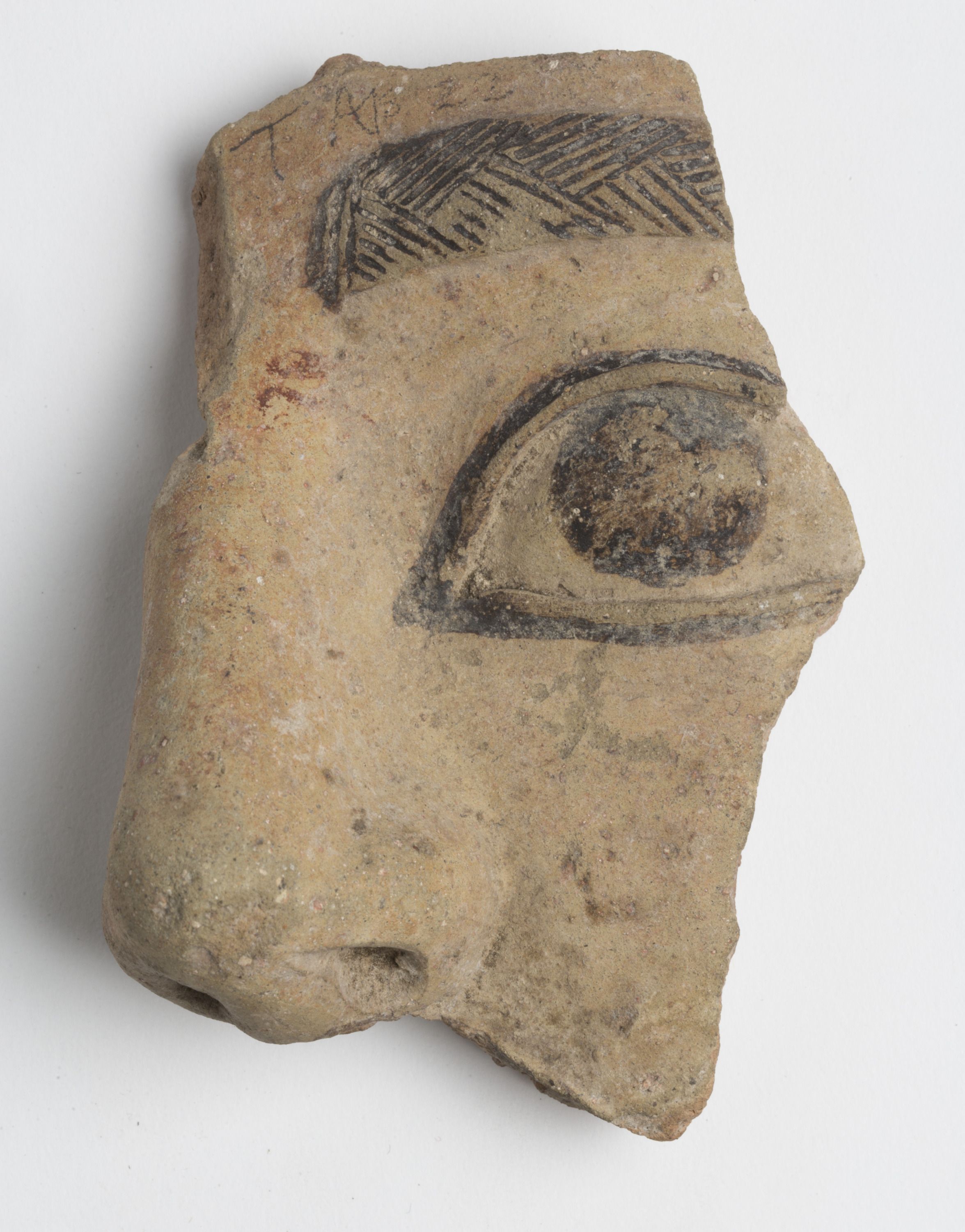 51: Fragment of terracotta cult statue from Cyprus