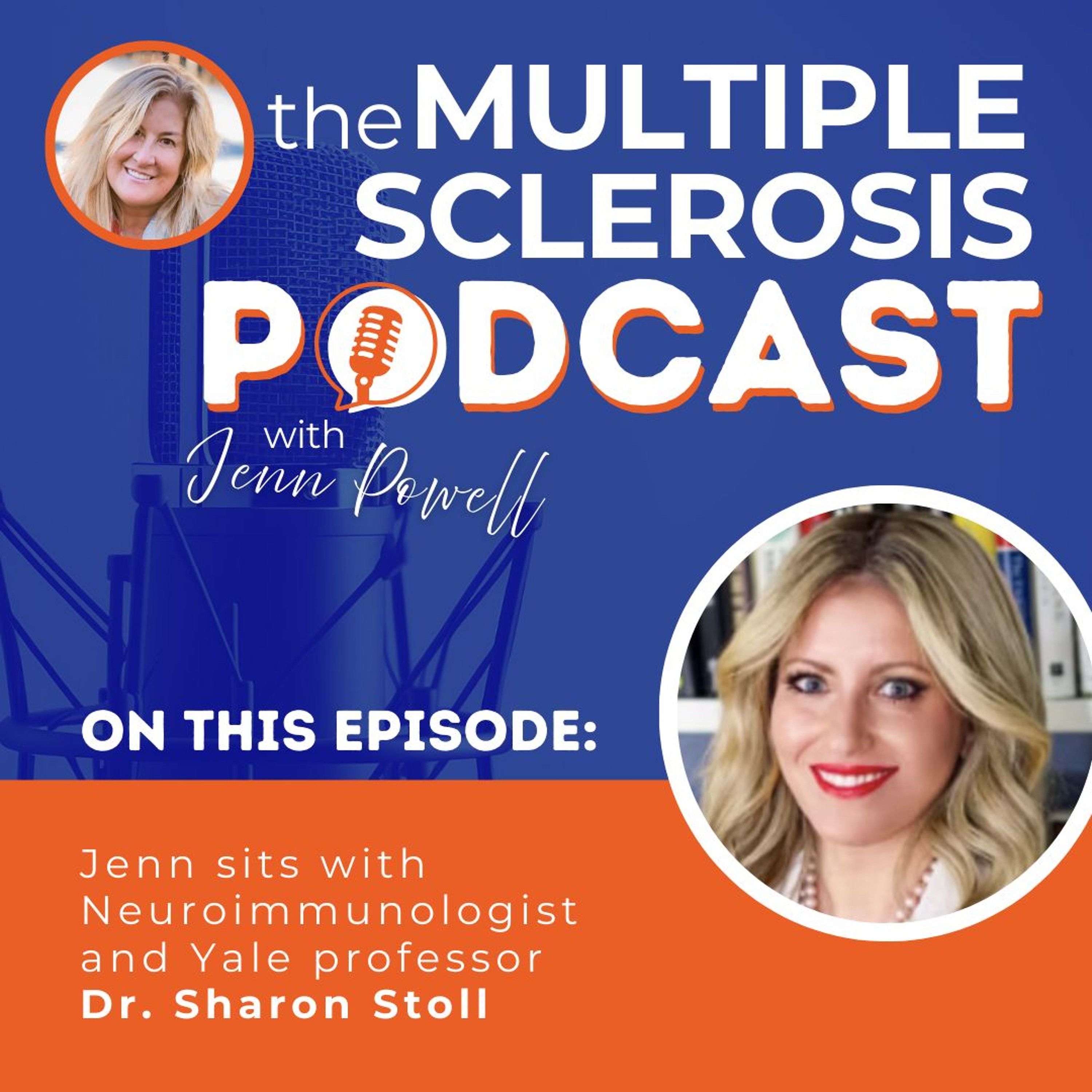 Jenn sites with Neuroimmunologist and Yale professor Dr. Sharon Stoll