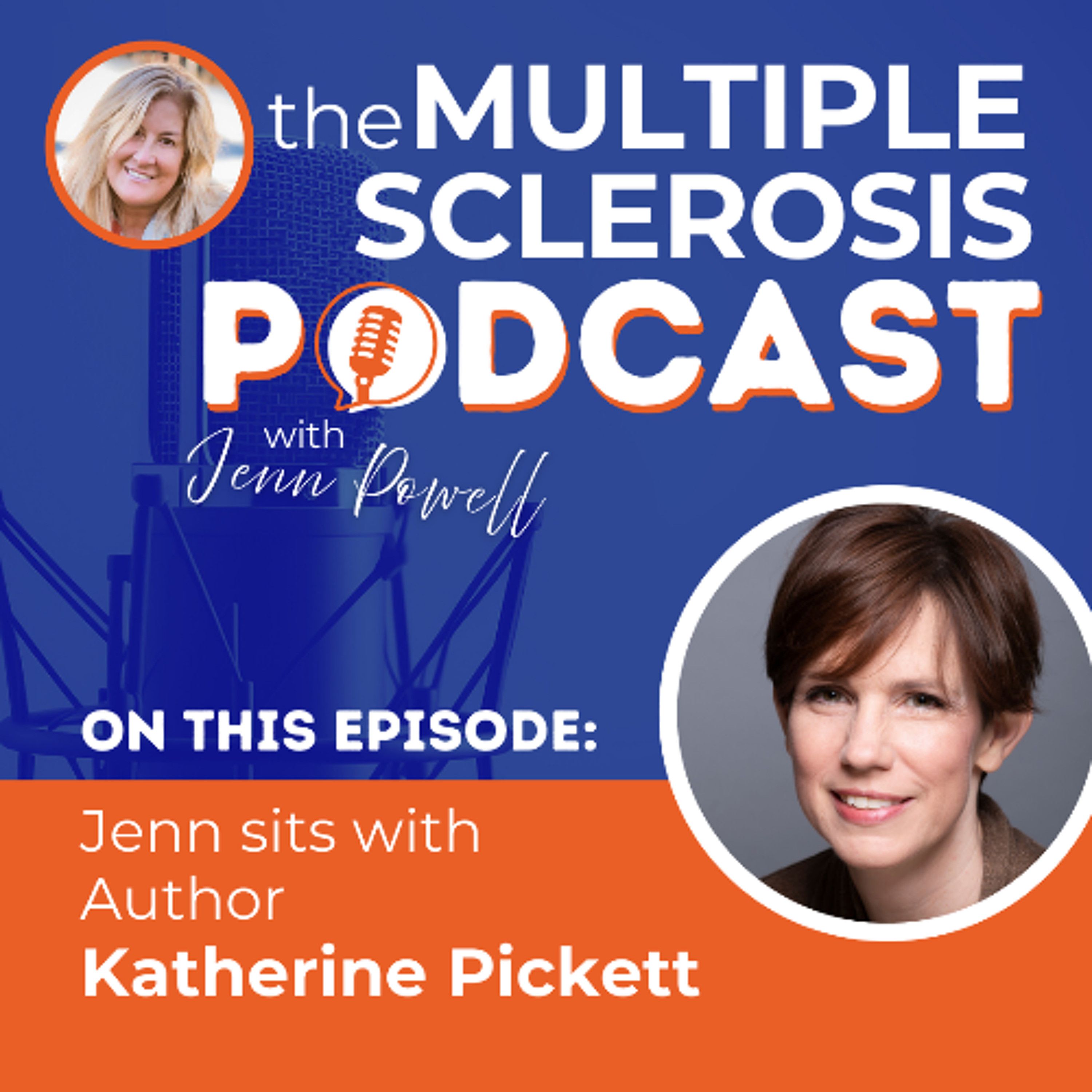 Jenn sits with Author Katherine Pickett