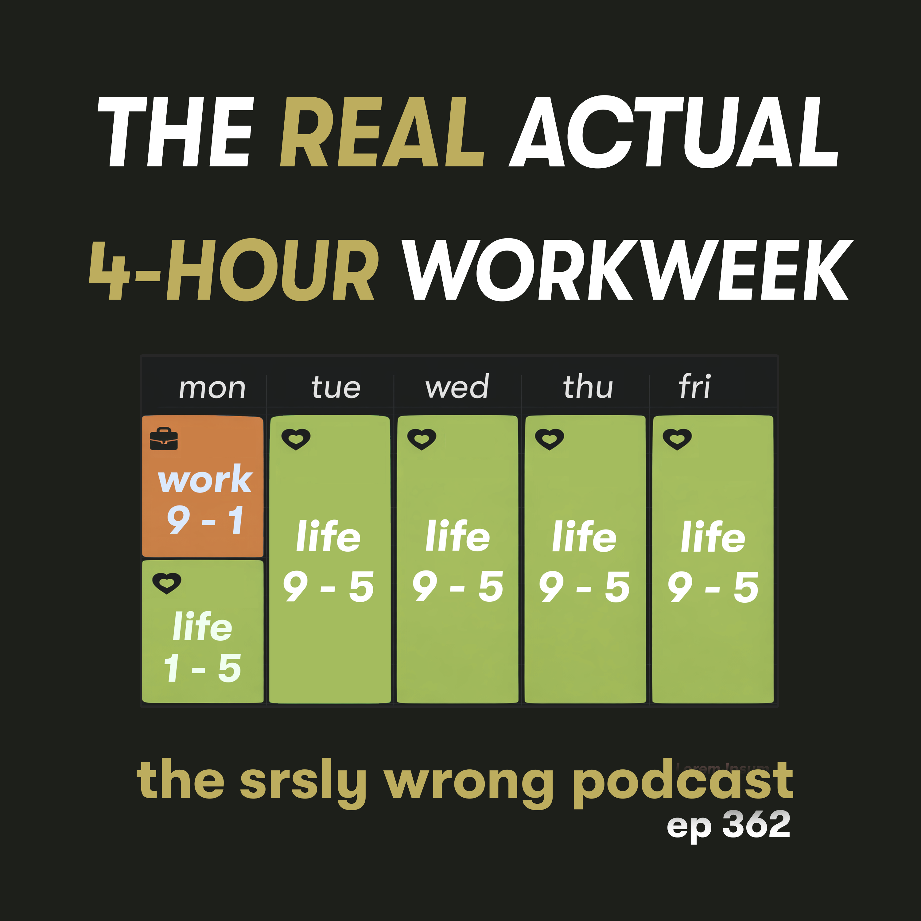 S13 Ep362: The Real Actual 4-Hour Workweek