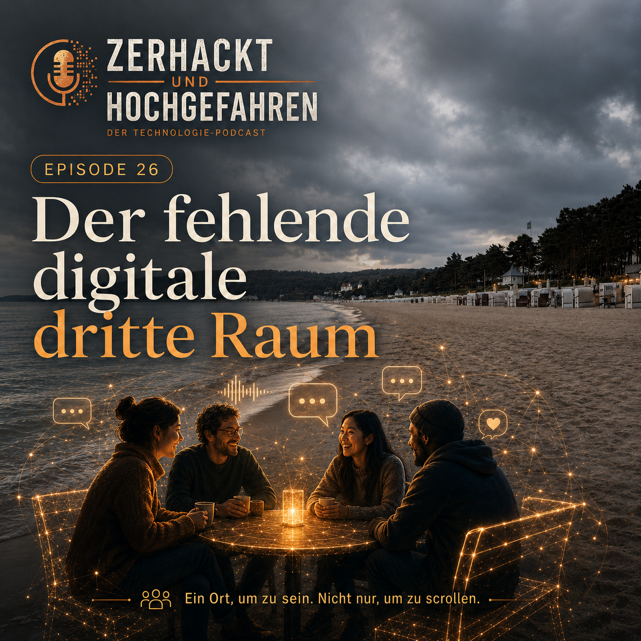 Früher war man im Internet nicht nur, um etwas zu konsumieren. Man war einfach da.
Im IRC, im Forum, beim Internetradio, auf kleinen Servern. Mit Menschen, deren echten Namen man oft nicht kannte – und mit denen trotzdem Gemeinschaft entstand.
Heute sind wir stärker vernetzt als je zuvor und verbringen trotzdem viel Zeit in Feeds, auf Bühnen und in Systemen, die unsere Aufmerksamkeit messen und ve