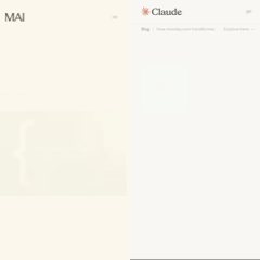 Was #KI baut, sieht immer gleich aus? Ja. 😂
Eigentlich wollte ich hier gerade #Anthropic's #Claude Blog loben. Der ist sehr lesefreundlich mit schick animierten Einblendungen, angenehmen Farben und reduzierter Oberfläche ohne Clutter. Also wie der Lesemodus des Browser, den ich manchmal einschalten, wenn ich vor lauter Werbung und Navigationselementen den Artikel kaum finden kann. Hier braucht man