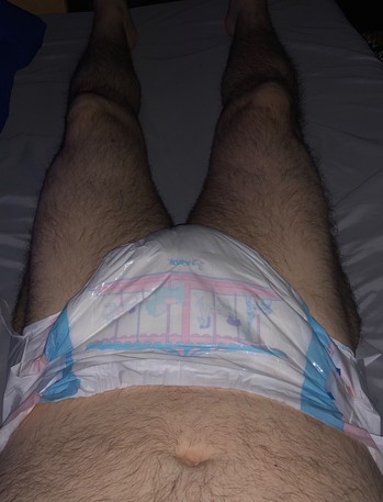 Who remembers the carousel diapers? My last one on tonight. Not my favorite design but they were comfy tho. 😀
