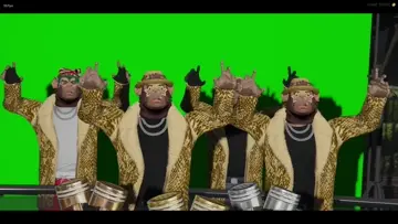clowns crash chimps interview (cameraman POV)