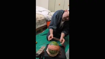 頭vsスイカ