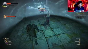 intense battle in witcher 3