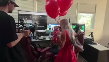 Caught red handed.