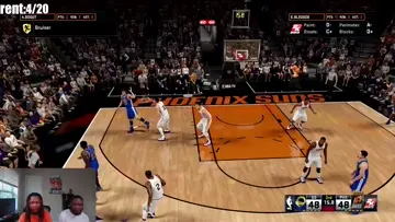 Linford with the fadeaway