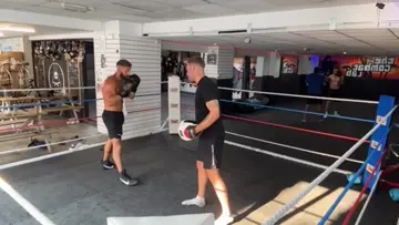 Mike practicing traps and slip cross reactions