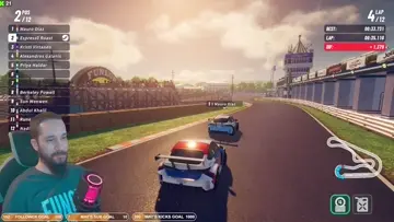flipping the race car
