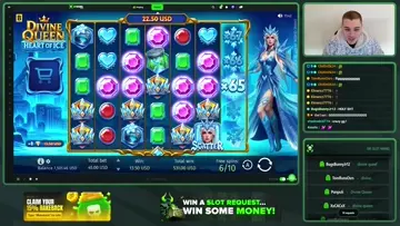 Divine ice queen cooled us off with a big 15,000$!