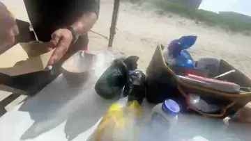 Great food at the beach