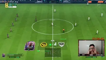 goleiro espalmando pra dentro