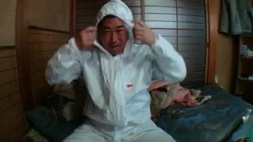 防護服でご満悦