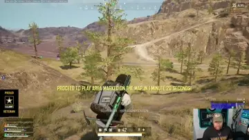 Snipes from hill