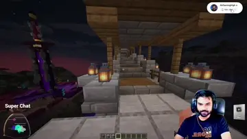 Minecraft Moon with Hot Balloon 🔥
