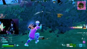 old man having fun in FORTNITE