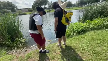A busted his ass